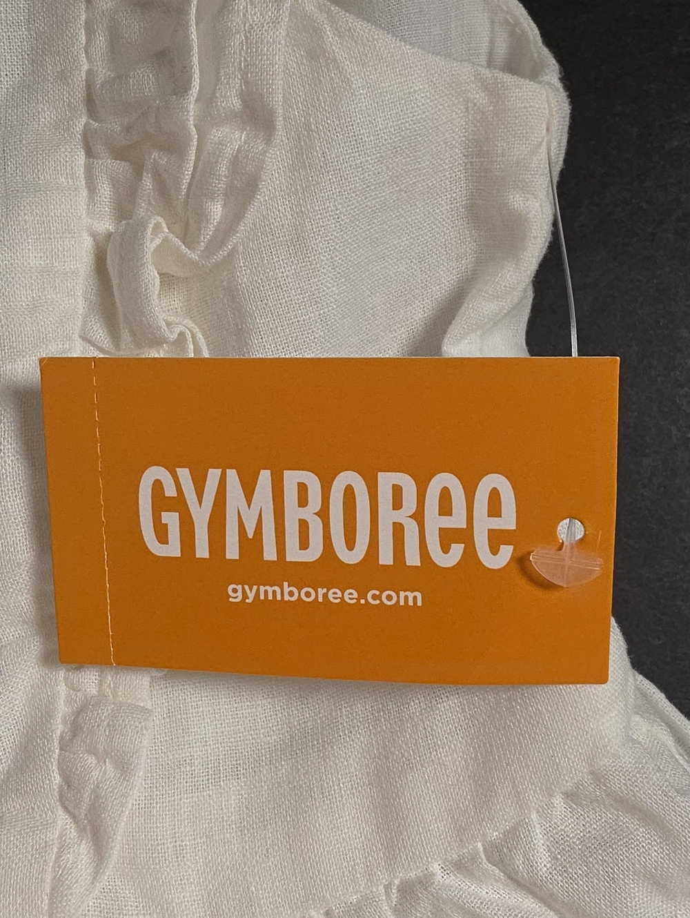 Gymboree Cream Button-Front Ruffle Dress - Picture 7 of 7